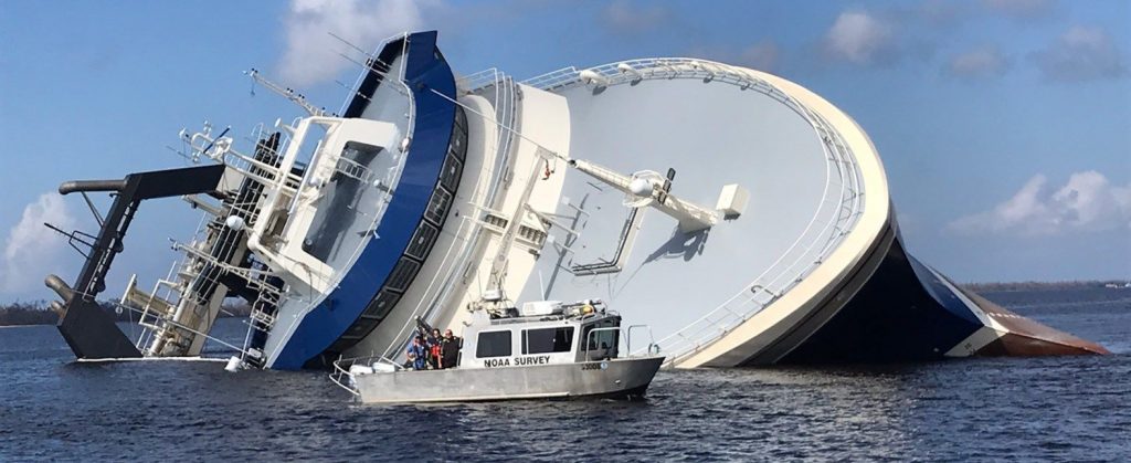 sailing yacht capsized